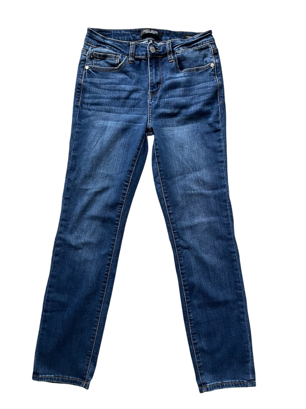 Judy Blue Straight Fit Medium Wash Size 28 Jeans